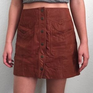 Free People Brown Skirt